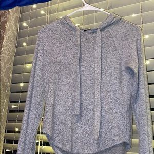 Grey sweatshirt with hood